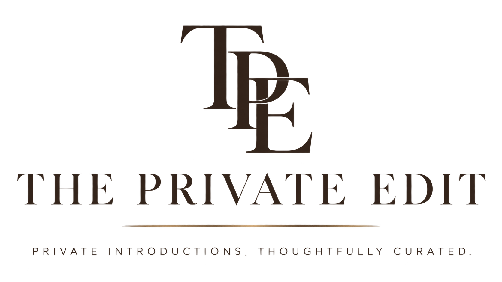The Private Edit brand mark